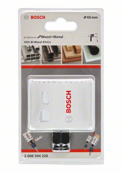 Lochsäge HSS-Bi-Metall Progressor - Power Change 2608594226 Ausführung Progressor Ø 65 mm Ø 2 9/16 Zoll Höhe 44 mm Dre