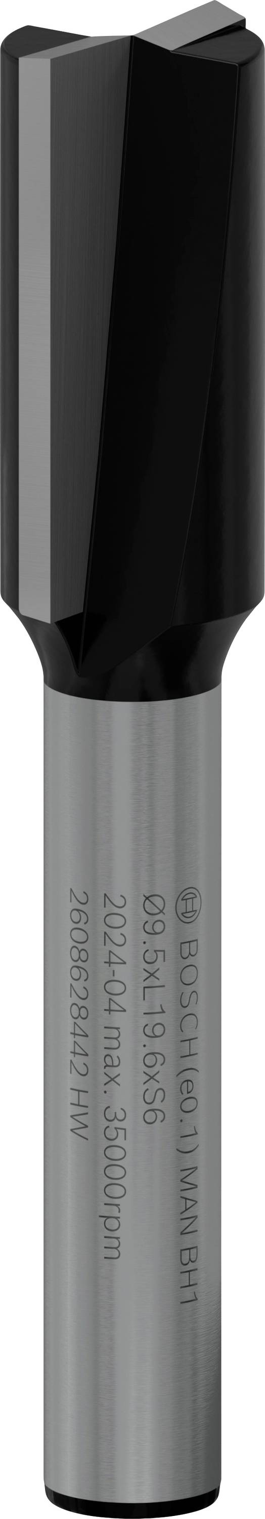 Metallbohrer mit geradem Schaft und zwei Schneidkanten, geeignet für präzises Bohren in Metall.