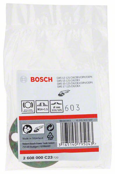 Bosch Accessories Rundmutter mit M 14 x 1,5 Feingewinde, Durchmesser: 115/125mm 2608000C23