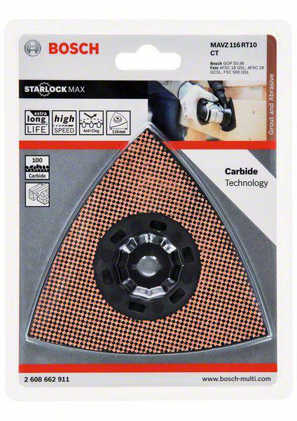 Bosch Accessories 2608662911 2608662911 Carbide-RIFF Schleifplatte 1St.