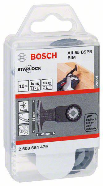 Bosch Accessories 2608664479 2608664479 Bimetall Tauchsägeblatt-Set 65 mm 10 St.