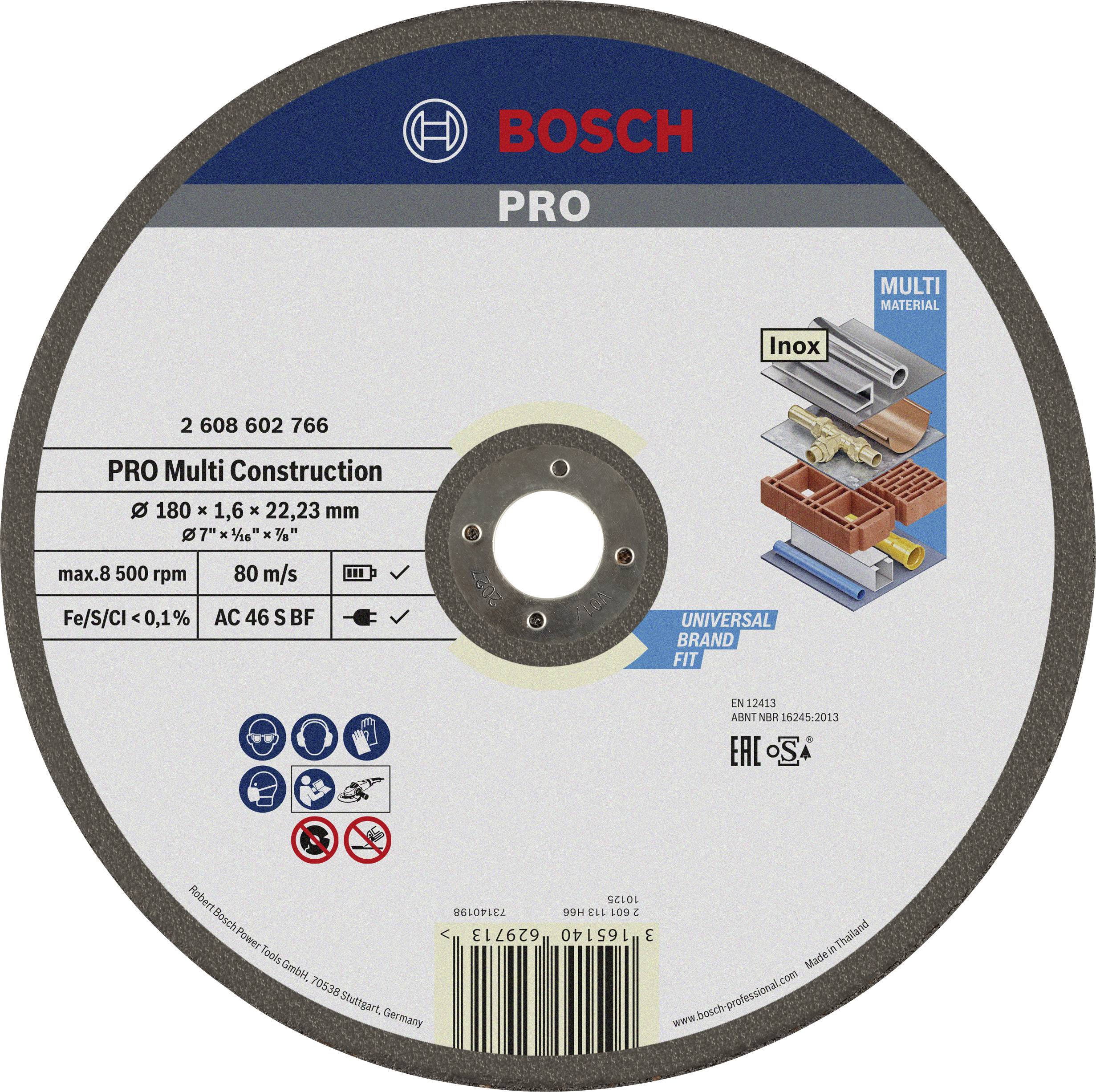 Makita PRO Multi Construction Trennscheibe, 180x1,6x22,23mm, max. U/min 8.500, staubarm, für Metall, Stein, Multi-Material, universeller Einsatz