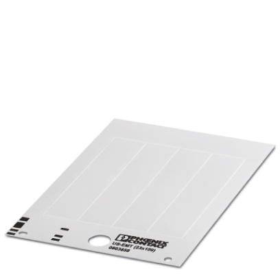 Phoenix Contact 0803861 US-EMT (23X109) TQ Beschriftungsschild Montage-Art: verrasten Türkis Anzahl Markierer: 40 10St.