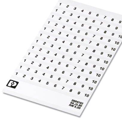 Ein weißes Dokument mit einer Tabelle schematisch verteilt. Jede Zeile enthält die gleichen Zahlen von 2 bis 10. Unten Preisangabe RM 5,00.