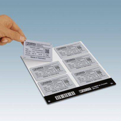 Phoenix Contact 0831622 LS-EMSP-AL (150X120) Gerätemarkierung Montage-Art: schrauben, nieten Aluminium Anzahl Markierer: 5 5St.