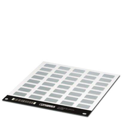 Ein rechteckiges elektronisches Bauteil mit mehreren quadratischen Metallkontakten auf einer flachen Oberfläche.