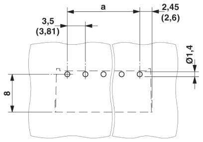 Phoenix Contact Stiftgehäuse-Platine Polzahl Gesamt 5 Rastermaß: 3.81 mm 1011090 330 St.