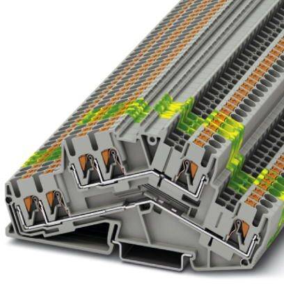 Phoenix Contact 1032733 Doppelstockklemme Push-In-Klemme Grau 50St.