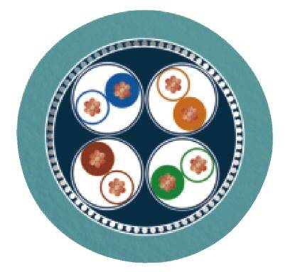 Phoenix Contact 1403662 Netzwerkkabel PUR halogenfrei 4 x 2 x 0.14mm² Wasserblau 1St.