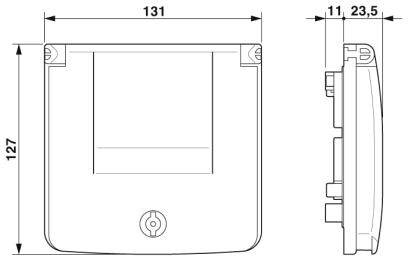 Phoenix Contact 1404494 Rahmen Transparent