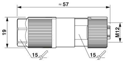 Phoenix Contact 1414586 Sensor-/Aktor-Steckverbinder Buchse, gerade Polzahl Sensoren: 8 1 St.
