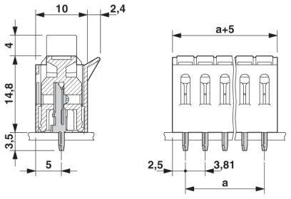 Phoenix Contact 1706222 Printklemme 0.34mm² Polzahl 7 Grün 50St.