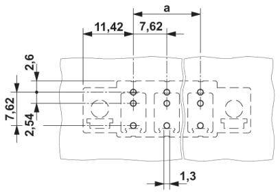 Phoenix Contact Buchsengehäuse-Platine Polzahl Gesamt 3 Rastermaß: 7.62mm 1708941 1St.