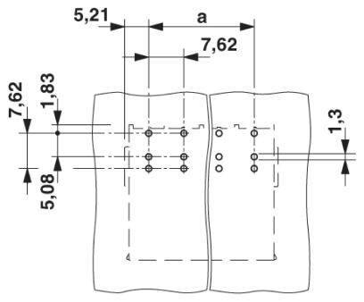 Phoenix Contact Stiftgehäuse-Platine Polzahl Gesamt 10 Rastermaß: 7.62mm 1720547 50St.
