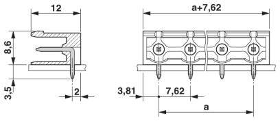 Phoenix Contact Stiftgehäuse-Kabel Polzahl Gesamt 10 Rastermaß: 7.62mm 1728934 50St.