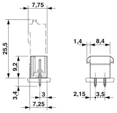 Phoenix Contact Stiftgehäuse-Kabel Polzahl Gesamt 13 Rastermaß: 3.5mm 1731594 50St.