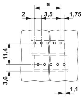Phoenix Contact 1751484 Printklemme 1mm² Polzahl 11 Grün 1St.
