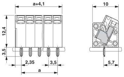 Phoenix Contact 1752191 Printklemme 1.5mm² Polzahl 11 Grün 50St.