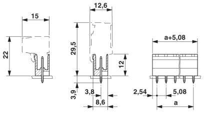 Phoenix Contact Stiftgehäuse-Kabel Polzahl Gesamt 19 Rastermaß: 5.08mm 1758186 1St.