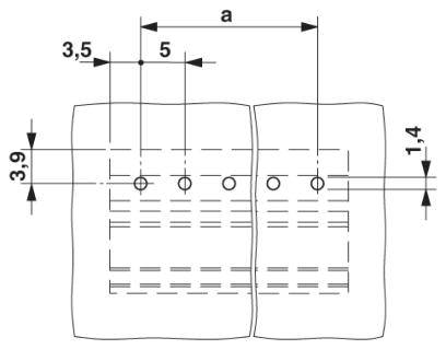 Phoenix Contact Stiftgehäuse-Platine Polzahl Gesamt 14 Rastermaß: 5mm 1769926 1St.