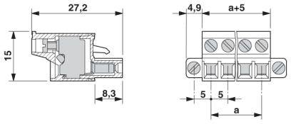 Phoenix Contact Buchsengehäuse-Kabel Polzahl Gesamt 10 Rastermaß: 5mm 1779725 1St.