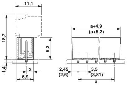 Phoenix Contact Stiftgehäuse-Platine Polzahl Gesamt 5 Rastermaß: 3.5mm 1780260 200St.