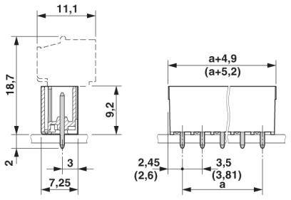 Phoenix Contact Stiftgehäuse-Platine Polzahl Gesamt 6 Rastermaß: 3.5 mm 1780969 200 St.