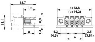 Phoenix Contact Stiftgehäuse-Platine Polzahl Gesamt 5 Rastermaß: 3.5mm 1789669 1St.
