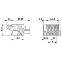 Phoenix Contact Buchsengehäuse-Kabel Polzahl Gesamt 18 Rastermaß: 3.5mm 1790645 1St. Phoenix Contact Buchsengehäuse-Kabel Polzahl Gesamt 18 Rastermaß: 3.5mm 1790645 1St.