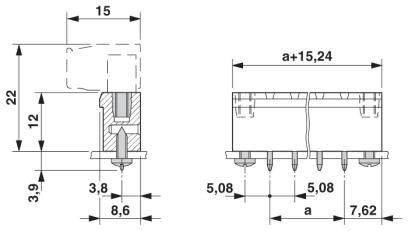 Phoenix Contact Stiftgehäuse-Kabel Polzahl Gesamt 5 Rastermaß: 5.08mm 1796351 1St.
