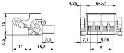 Phoenix Contact Buchsengehäuse-Kabel Polzahl Gesamt 10 Rastermaß: 5.08mm 1808967 1St.