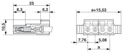 Phoenix Contact Buchsengehäuse-Kabel Polzahl Gesamt 3 Rastermaß: 5.08 mm 1809051 50 St.