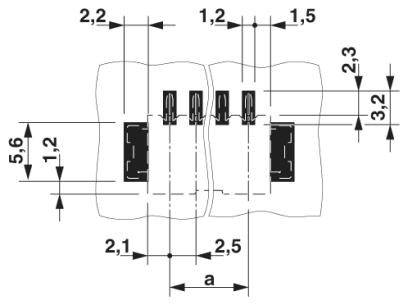 Phoenix Contact Stiftgehäuse-Platine Polzahl Gesamt 5 Rastermaß: 2.5mm 1814948 600St.