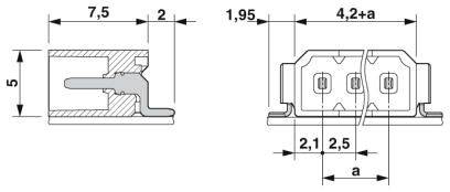 Phoenix Contact Stiftgehäuse-Platine Polzahl Gesamt 5 Rastermaß: 2.5 mm 1814948 600 St.