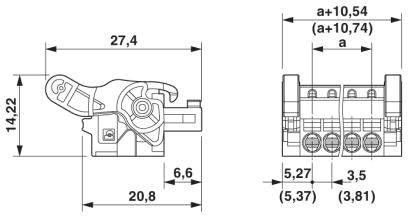 Phoenix Contact Buchsengehäuse-Kabel Polzahl Gesamt 8 Rastermaß: 3.5mm 1817291 1St.