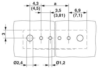 Phoenix Contact Stiftgehäuse-Platine Polzahl Gesamt 14 Rastermaß: 3.81mm 1818300 1St.