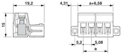 Phoenix Contact Stiftgehäuse-Kabel Polzahl Gesamt 18 Rastermaß: 5.08mm 1825666 1St.