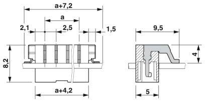 Phoenix Contact Stiftgehäuse-Platine Polzahl Gesamt 2 Rastermaß: 2.5 mm 1830126 330 St.