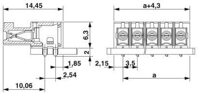 Phoenix Contact Buchsengehäuse-Platine Polzahl Gesamt 5 Rastermaß: 3.5mm 1830443 1St.