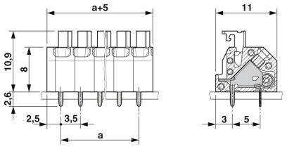 Phoenix Contact 1864286 Printklemme 1mm² Polzahl 2 Grün 195St.