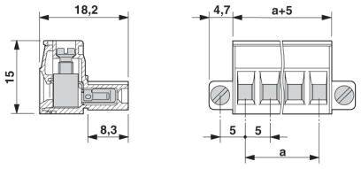 Phoenix Contact Buchsengehäuse-Kabel Polzahl Gesamt 7 Rastermaß: 5mm 1912126 50St.