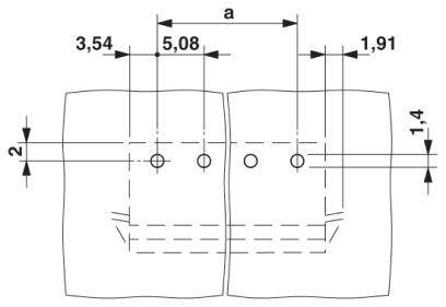 Phoenix Contact Stiftgehäuse-Platine Polzahl Gesamt 12 Rastermaß: 5.08mm 1926112 50St.