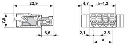 Phoenix Contact Buchsengehäuse-Kabel Polzahl Gesamt 11 Rastermaß: 3.5 mm 1952115 50 St.