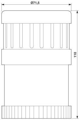 Phoenix Contact 2700140 Akustischer Signalgeber Geräusch-Entwicklung: 88 dB Spannung: 24 V/DC 1St.