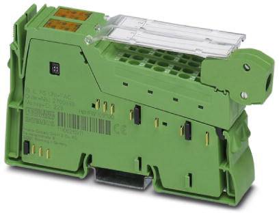 Grüner elektronischer Steckverbinder mit mehreren Anschlüssen und einem durchsichtigen Deckel, verwendet in elektrischen Anwendungen.