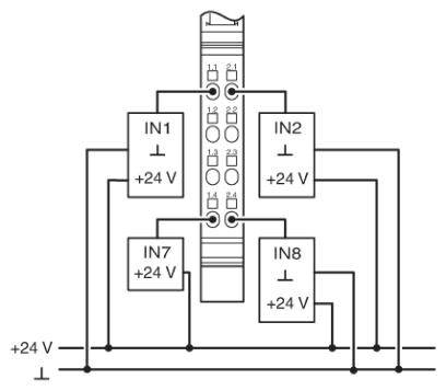 Phoenix Contact IB IL 24 DI 8/HD-ECO 2702792 Inline-Klemme 7.5 V/DC