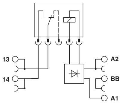 Phoenix Contact PLC-RPT-120UC/ 1AU/SEN Relaisbaustein Nennspannung: 120 V/AC Schaltstrom (max.): 50 mA 1 Schließer 1 St.