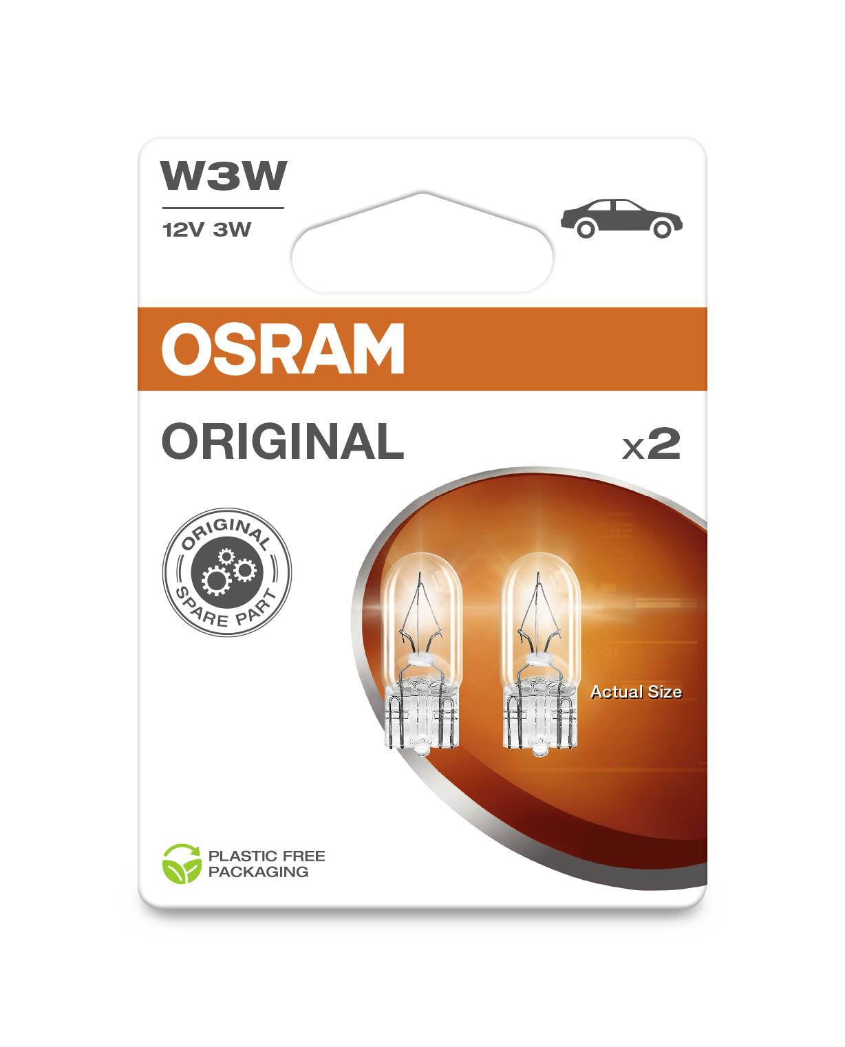 Osram Automotive 4062172395847 Signal Leuchtmittel Standard W3W 3W 12V
