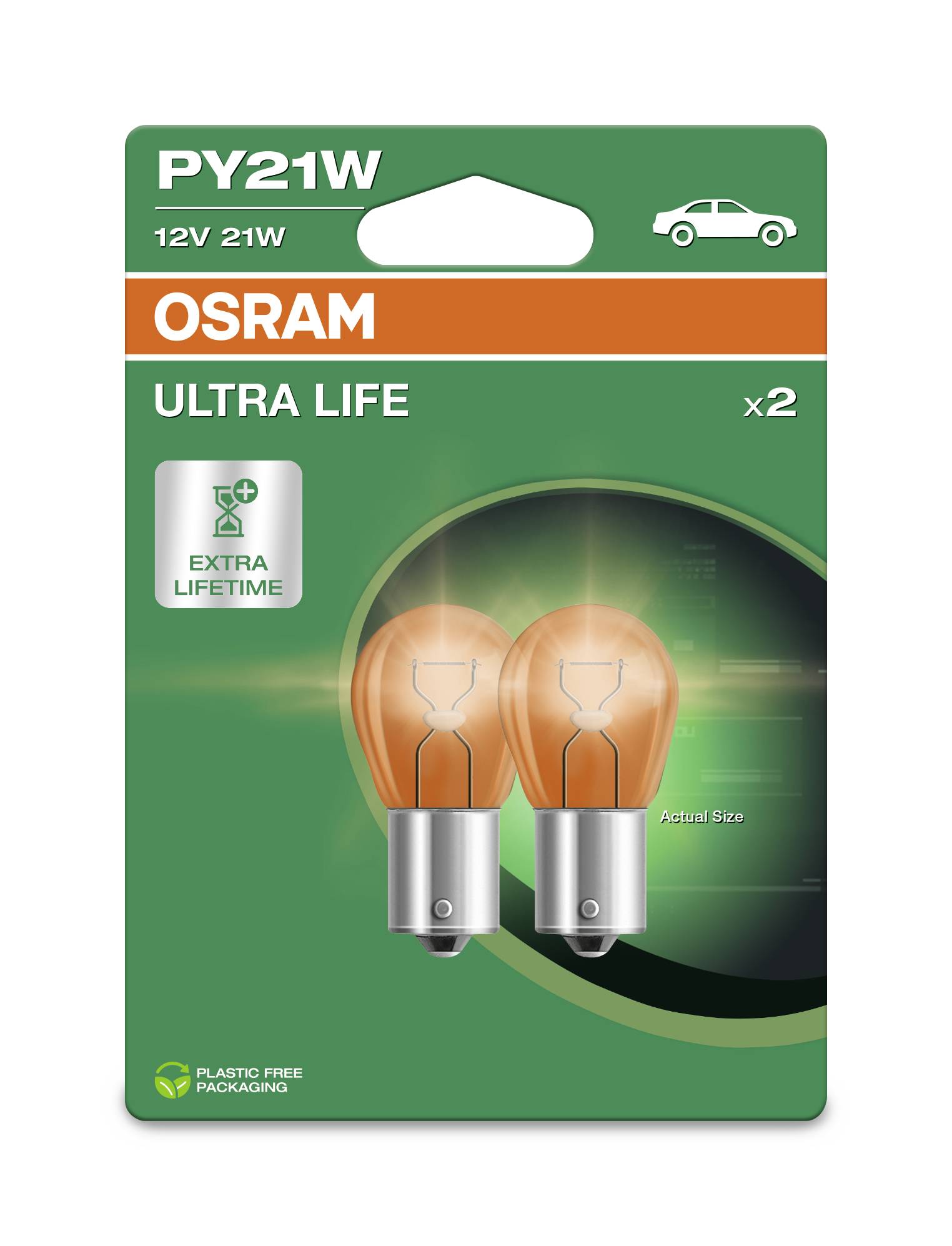 Osram Automotive 4062172394871 Signal Leuchtmittel Ultra Life PY21W 21 W 12 V