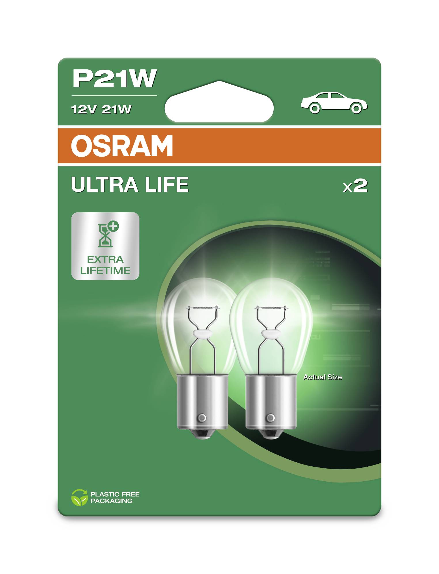 Osram Automotive 4062172394833 Signal Leuchtmittel Ultra Life P21W 21W 12V